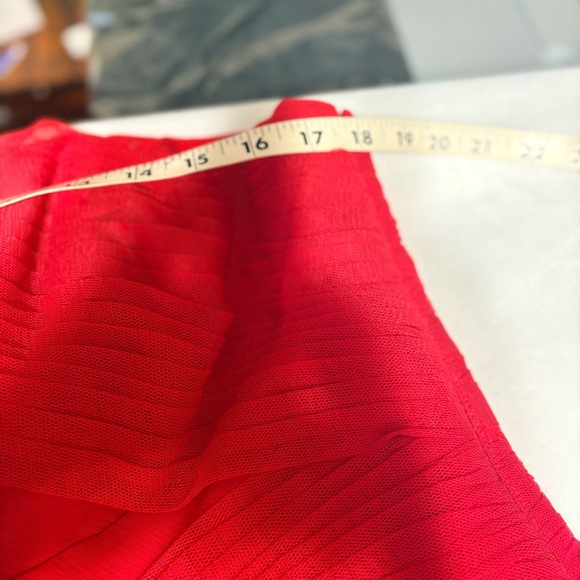 Red strapless gown is a Faviana style 7131 formal dress - Picture 7 of 9